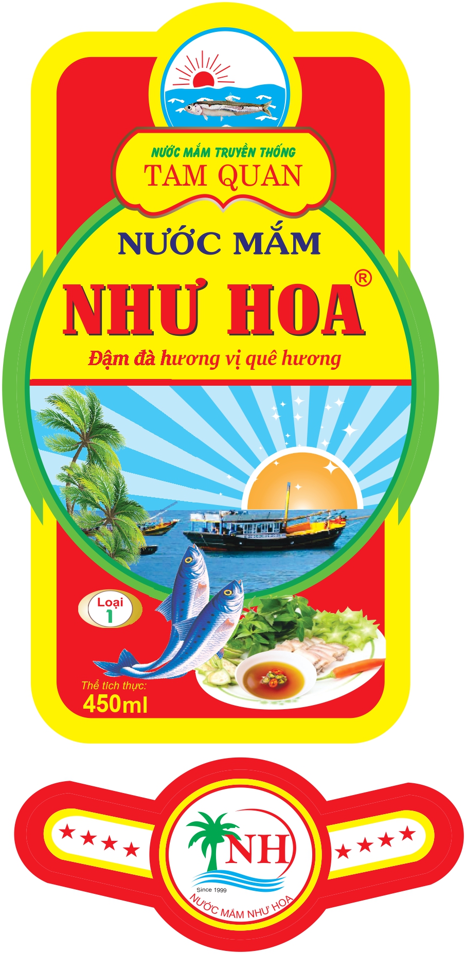Nhãn NƯỚC MẮM - 62x117 mm